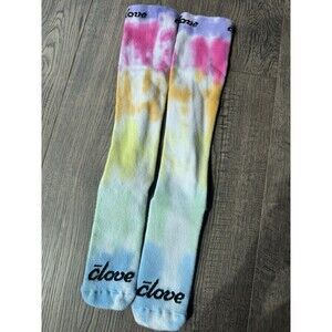 Clove Rainbow Soft Tie-Dye Compression Socks Knee-High One Size